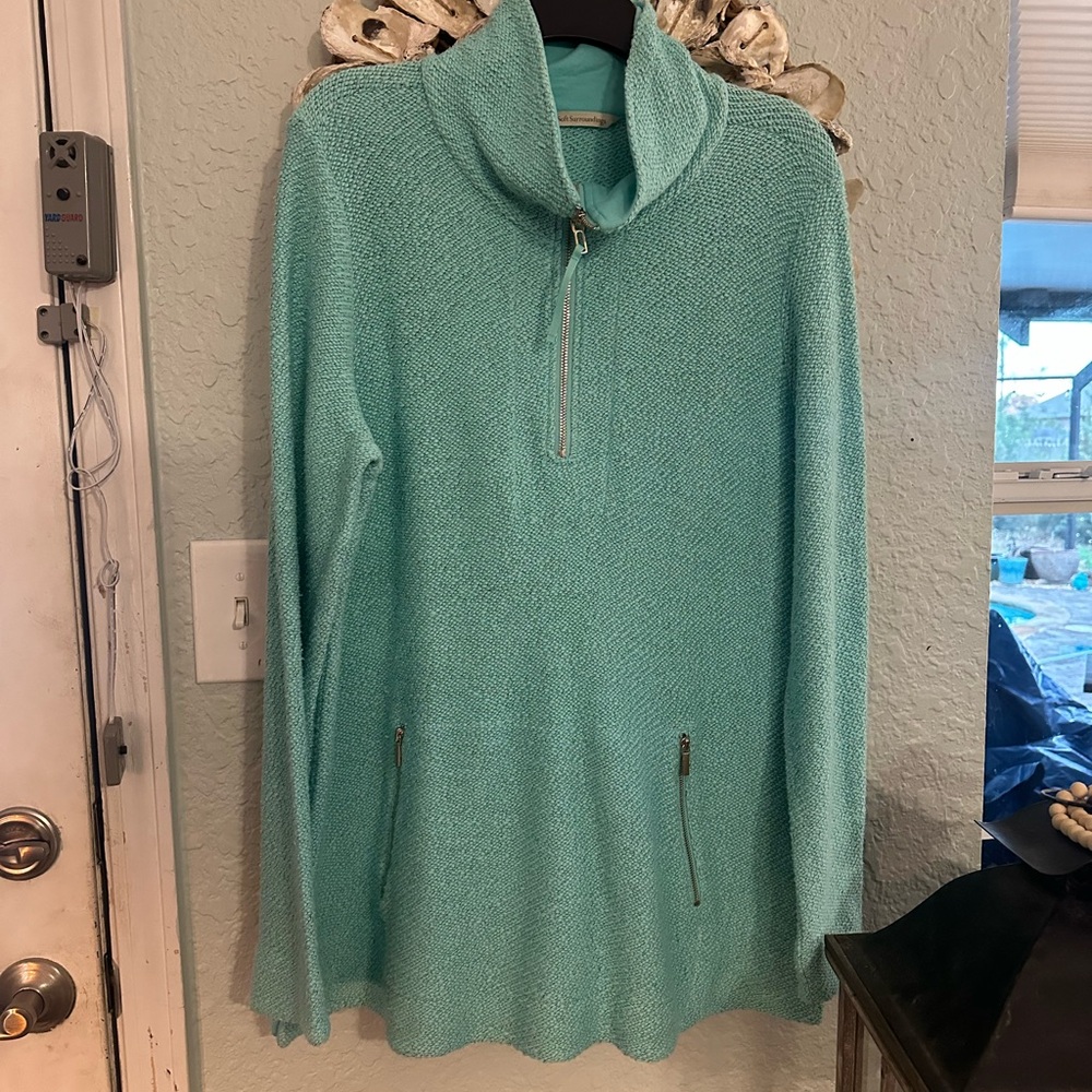 Soft Surroundings green Tunic Sweater - XL